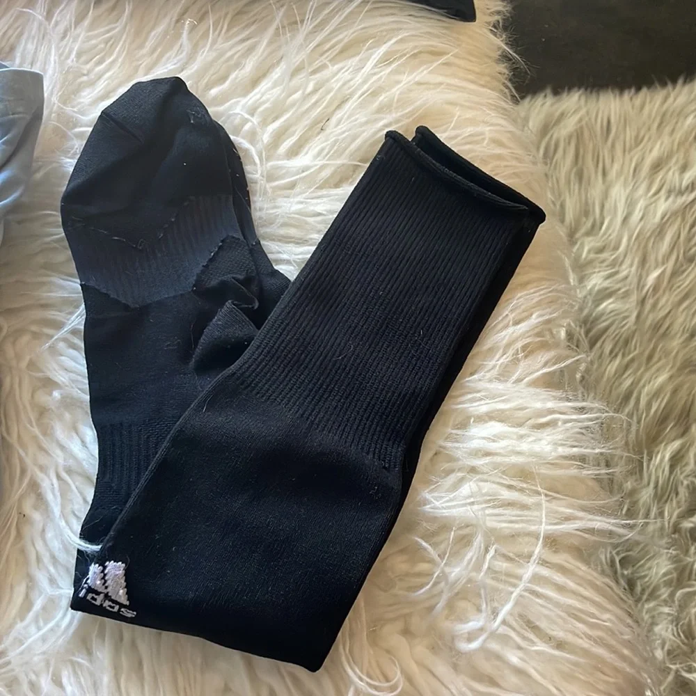 ADIDAS UNISEX BLACK METRO IV SOCCER SOCK